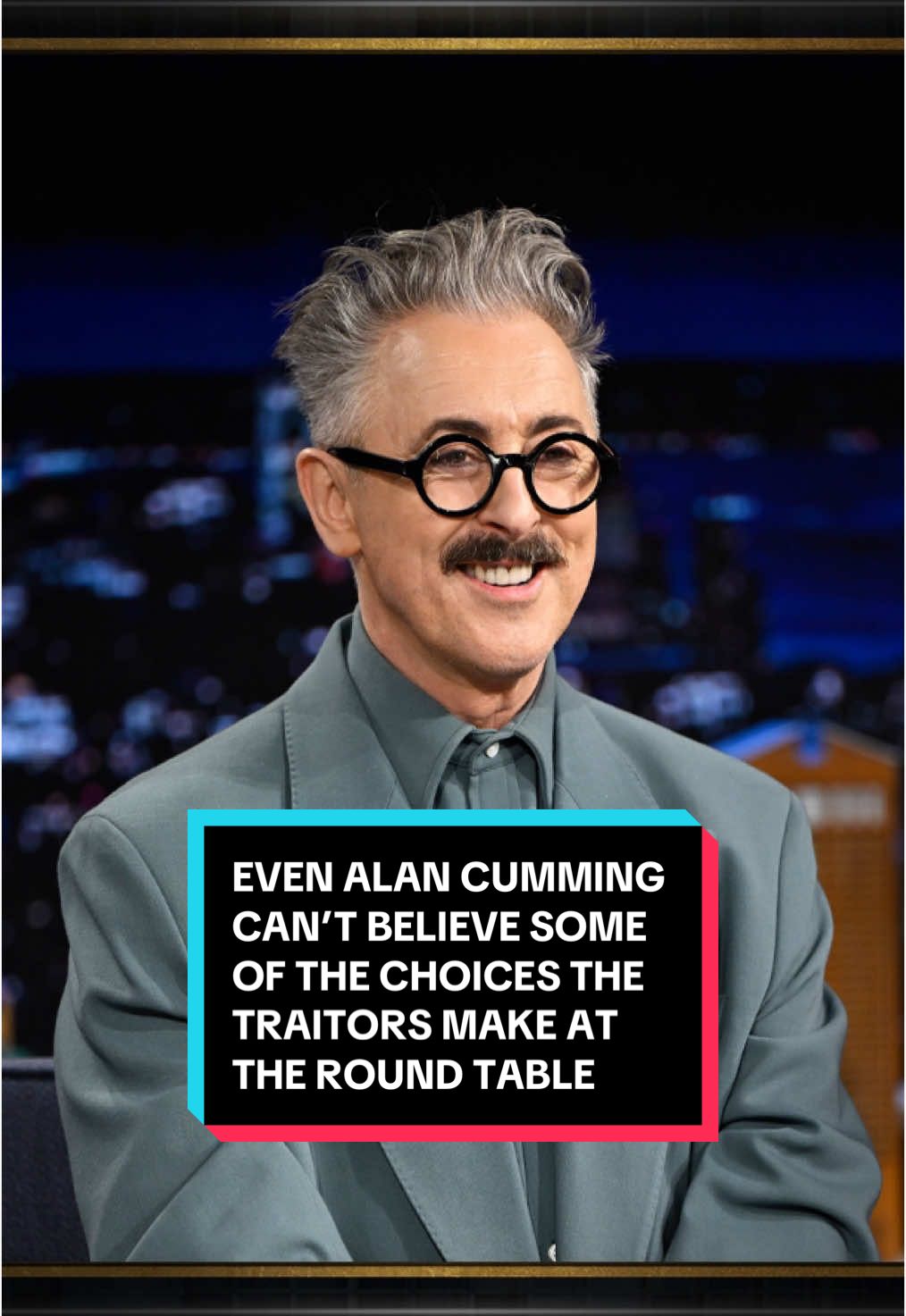 Even Alan Cumming can’t believe some of the choices The Traitors contestants make at the round table 😭 #FallonTonight #TonightShow #AlanCumming #BostonRob #TheTraitorsUS #JimmyFallon  