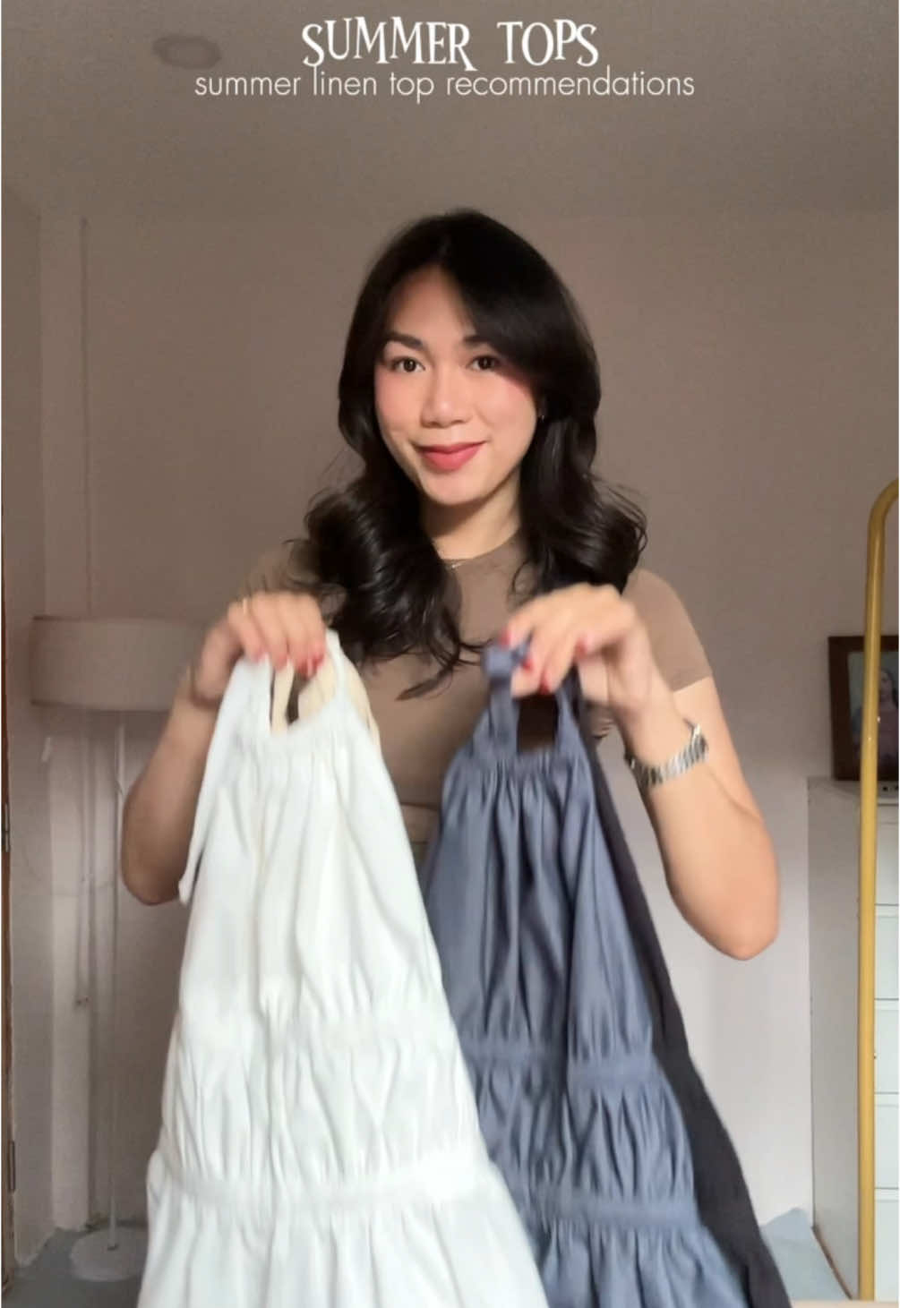 try on? — summer linen tops. #summertops #linentop #linentopoutfit #linentopforwomen #linen #fashiontiktok #tiktokaffiliate #fyp #fypツ #foryoupage #viral 