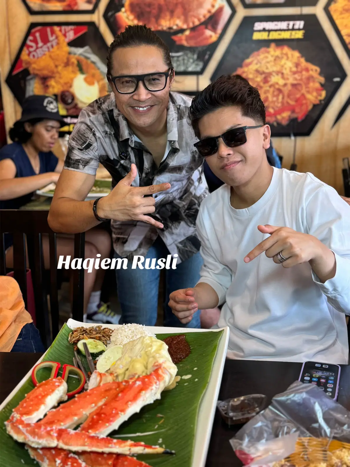 Haqiem Rusli mengidam king crab @Haqiem Rusli  #abglobster #nasilemaklobsterjb 