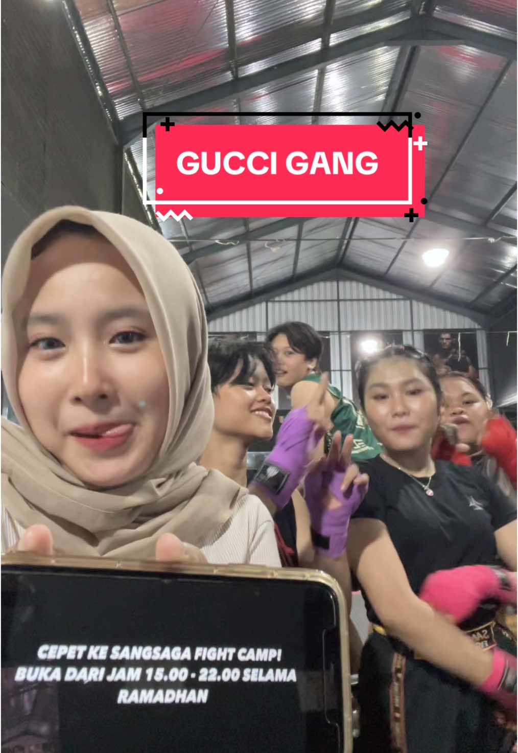 GUCCI GANG🔥🔥🙌🏻 gas olahraga ke Sangsaga Fight Camp! Selama bulan puasa buka dari jam 15.00- 22.00 yaahh! Mau tanya harga dll? Hubungi 0812-3155-6610 #muaythai #muaythaibojonegoro #muaythaitraining #boxing #boxingbojonegoro #sambo #mmafighter #sasanabojonegoro #sangsagamuaythaibojonegoro #sangsagafightcamp #fighter #training #sports #combat #bojonegoro #tuban #lamongan #jawatimur #fyp #xyzabc #guccigang🇳🇵 