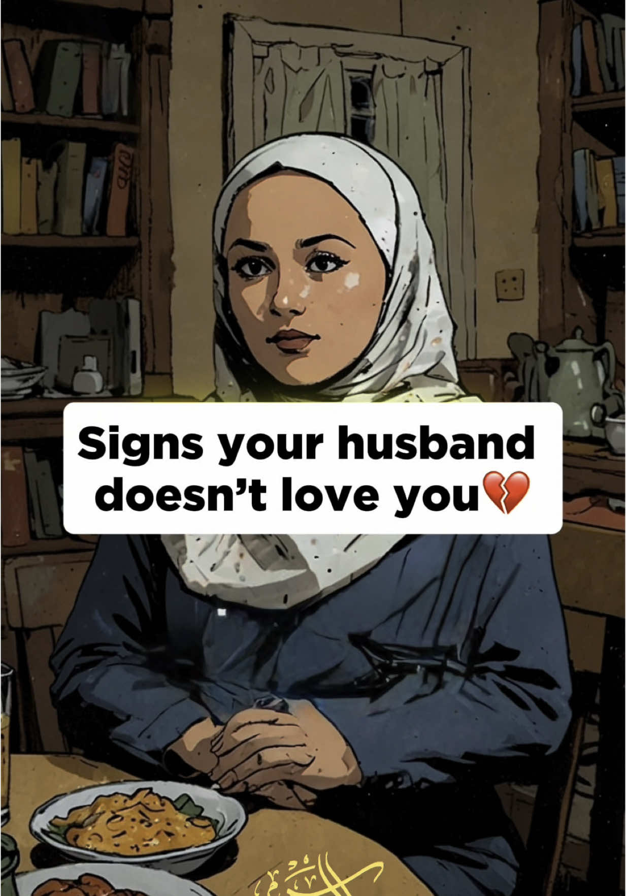 Signs your husband doesn’t love you💔📣 #muslimtiktok #islamicreminder #nikah #marriage #islamic_video #couple #foryourpage 