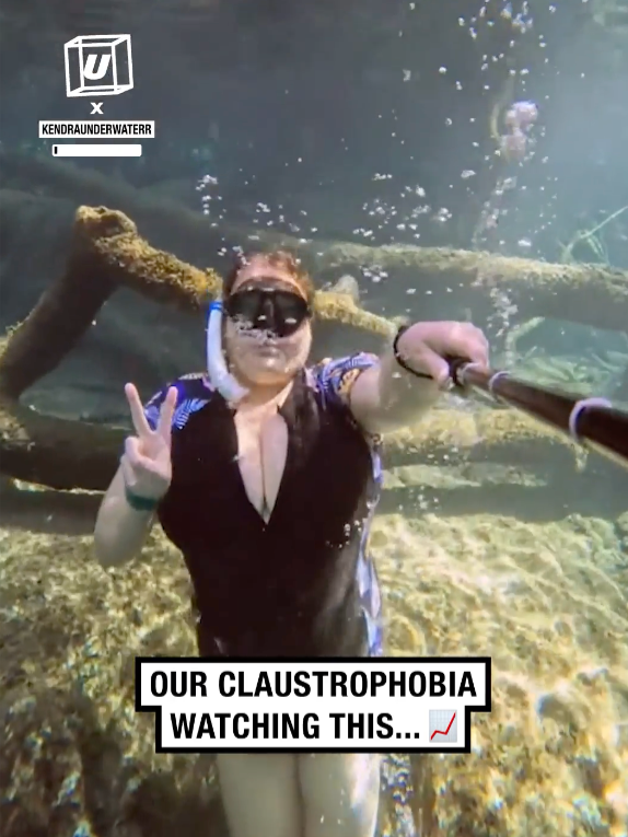 Absolutely not 🤿😳 🎥: @kendraunderwaterr  #UNILAD #claustrophobia #cavedive #scary #underwater #tight