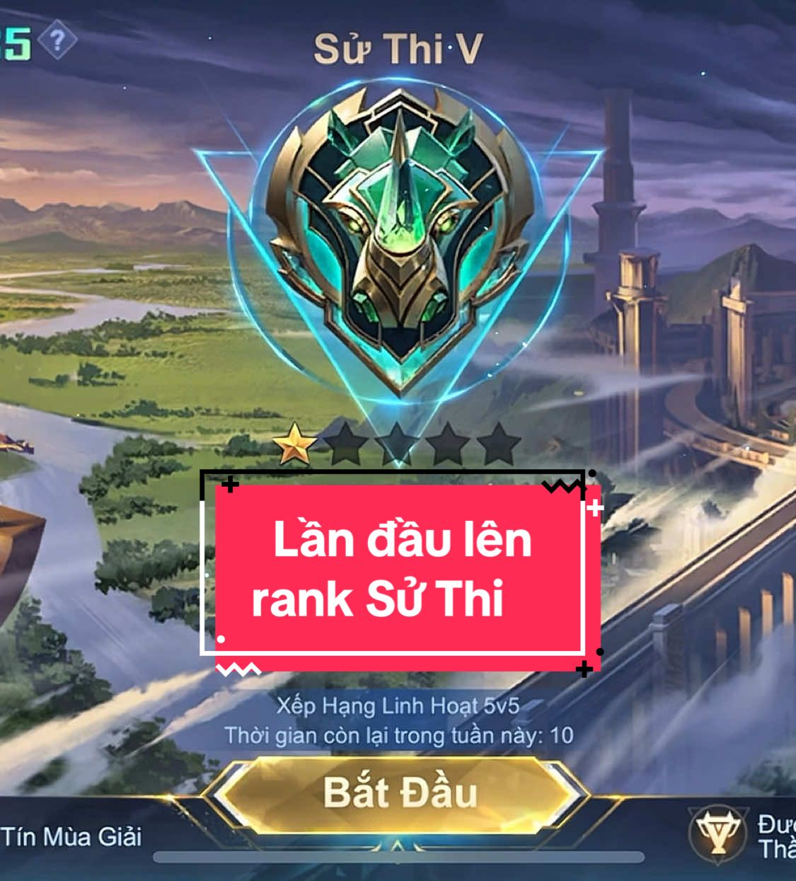 Newbie lần đầu lên được bậc rank tê giác xanh sẽ ntn_?😋#mobilelegends #mlbb #mlbbvnbo5 #ares #MLBB #xuhuong 