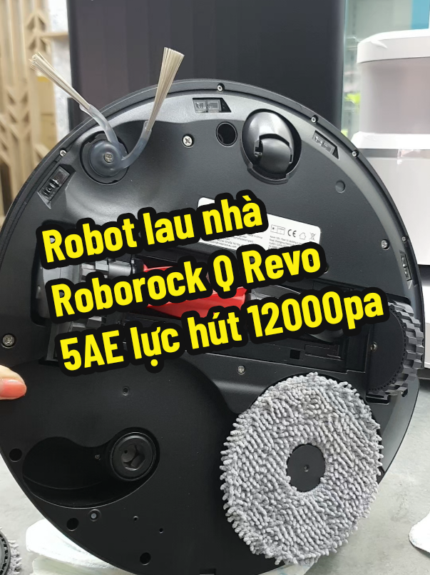 Robot lau nhà Roborock Q Revo 5AE lực hút 12000pa #yeedi #Roborock #Ecovacs #Cogaiyeucongnghe #5AE 