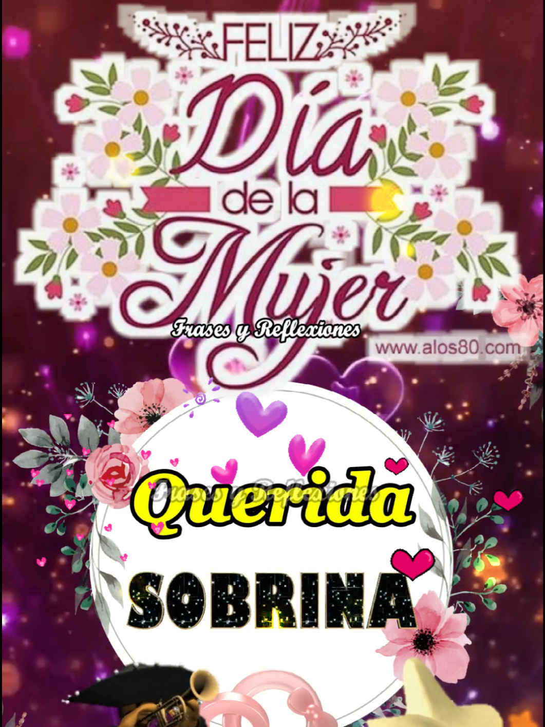 Feliz día de la mujer querida sobrina #felizdiadelamujer #felizdiamujer #fyp #mujervaliente #mujer #TikTok #fypviral #parati #parami #video #sobrina 