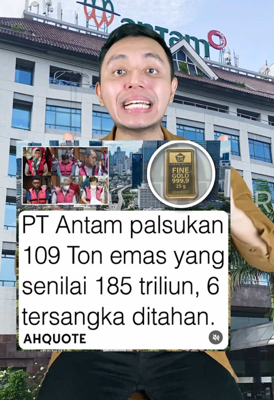 Korupsi PT Antam 185 Triliun? Ada emas PALSU? Masa sih?