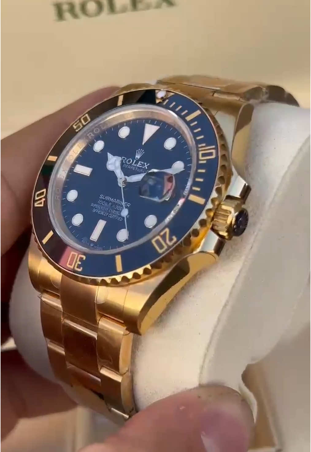 Rolex submariner Dourado 41mm #luxury #rolexwatch #submarinerdate 