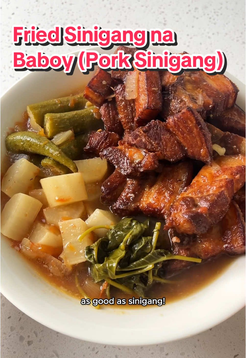 Do this the next time you have sinigang na baboy! Make sure your pork belly is dry before frying 💦 #pepperph #sinigang #sinigangnababoy #porkbelly #filipinofood #lutongbahay #pinoyfood #ulamideas 