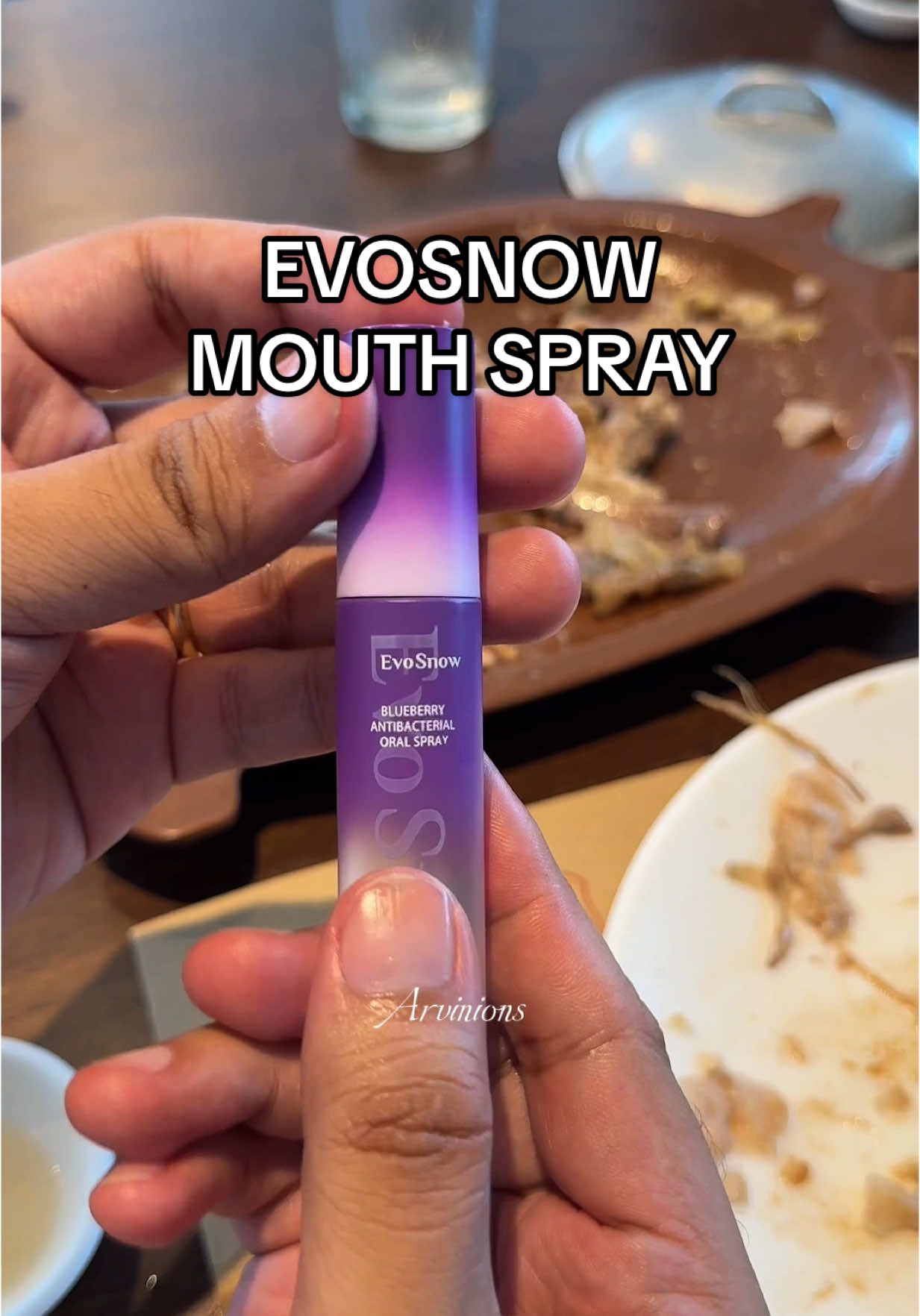 I always make sure na kahit san ako magpunta at kahit anong kainin ko ay always fresh pa rin ang breath ko. #evosnow #evosnoworalspray #mouthspray #oralcare #blueberry #freshbreath #goodbyebadbreath #recommendations 