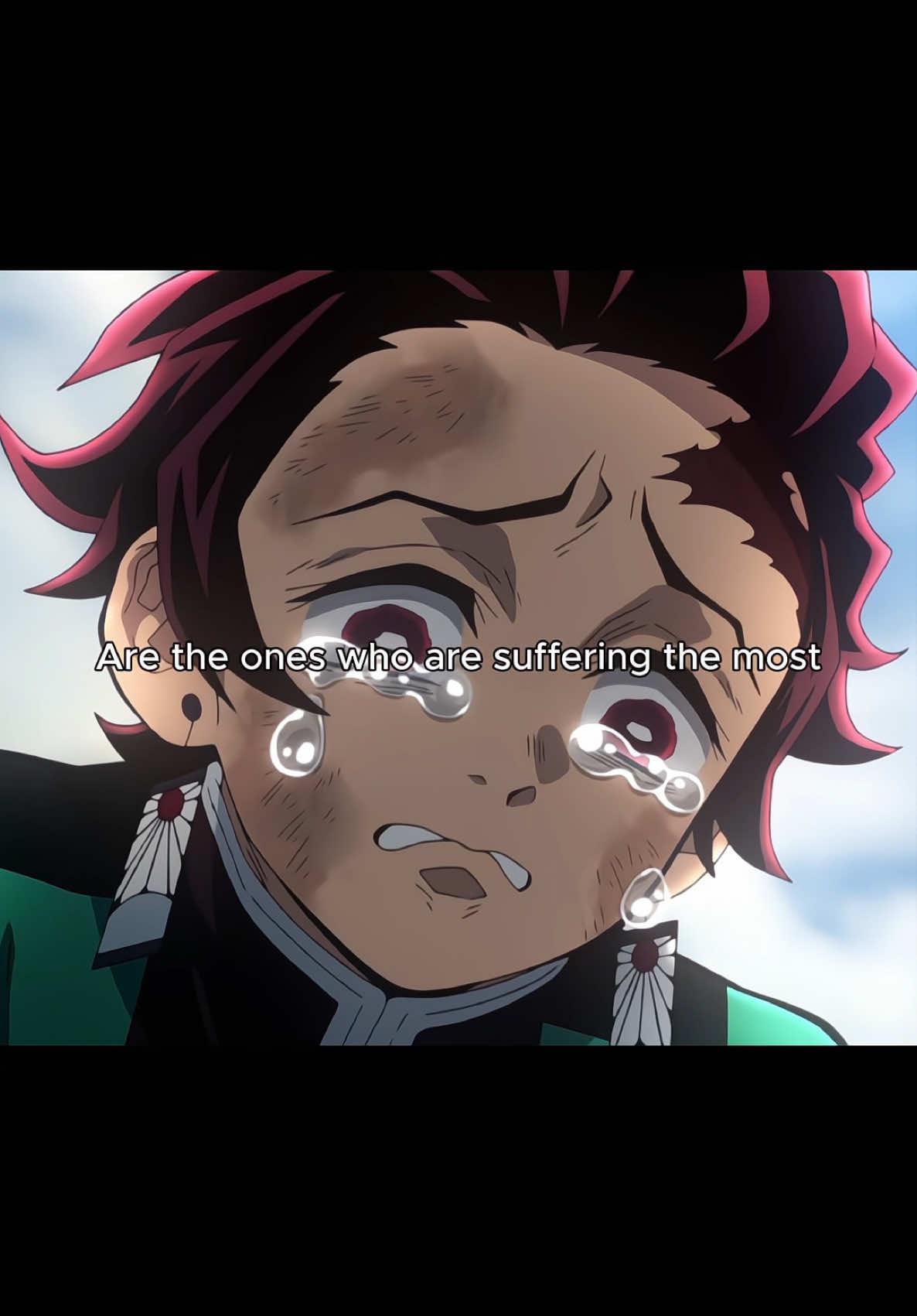 the strongest thing you could do, is talk to someone about your feelings. let’s normalize talking to each other fr. #selfimprovement #positivity #animequotes  #selfgrowth #positivequotes #demonslayer #kimetsunoyaiba #tanjiro #itsoktonotbeok #feelings #pain 