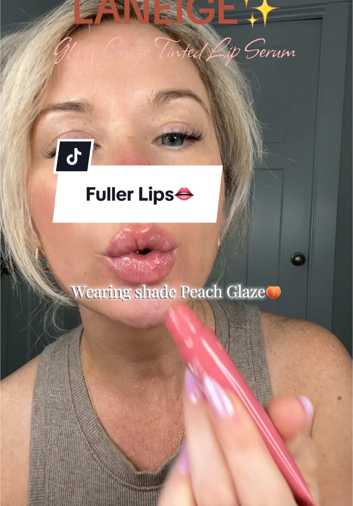 The bouncy donut feels soo good🤩Who doesn’t want FULLER, hydrated lips??@laneige_us  #springtok#springglowup#ttslevelup#tiktokshopspringglowup#tintedlipserum#lipcare#glazecraze#laneige 