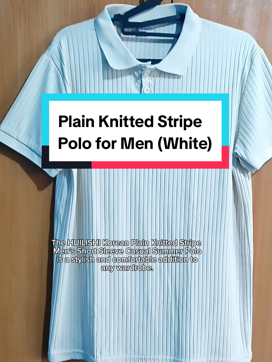 The HUILISHI Korean Plain Knitted Stripe Men's Short Sleeve Casual Summer Polo is a stylish and comfortable addition to any wardrobe. #creatorsearchinsights #casualoutfits #poloformen #shortsleeves #polo #casual 