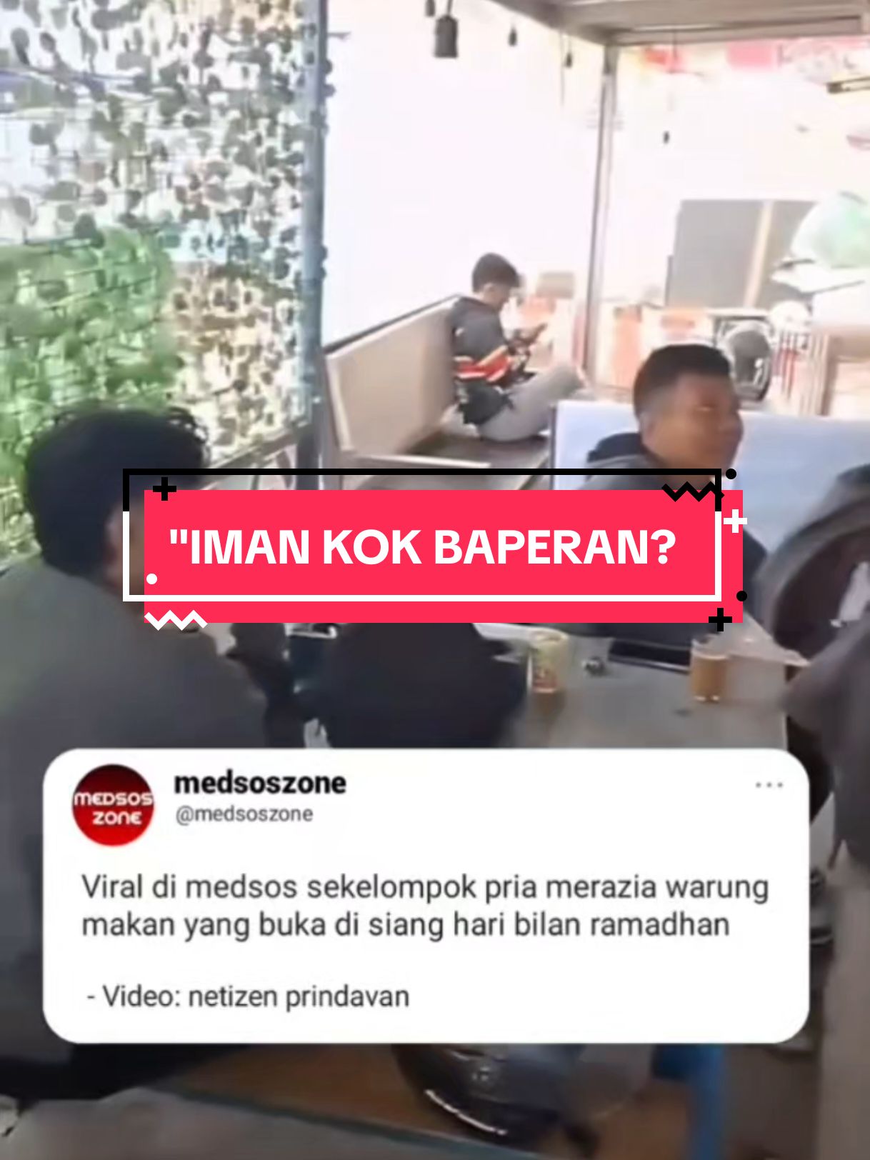 ada lagi nih Guys yang gak pernah absen saat bulan buasa 😆 Puasa itu soal menahan diri, bukan soal maksa orang lain ikut aturan kita. Kalau iman kuat, ngeliat warung buka harusnya nggak masalah, kan? Jadi, ini soal ibadah atau ego? #HormatiHakOrang #PuasaBukanPaksaan #ImanKokBaperan #LogikaGakLibur #RamadanDamai #StopSweeping #HakRakyat