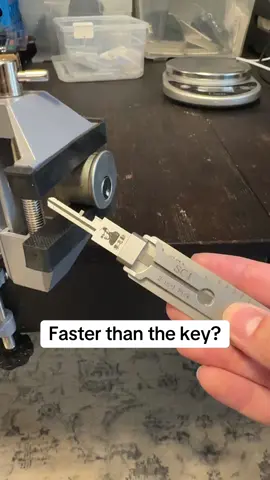 Not quite, but not slow either. Lishi Picks help simplify single pin picking. They’re great tools to add to the kit. #LockPicking #LockPicks #Locksport #edc 