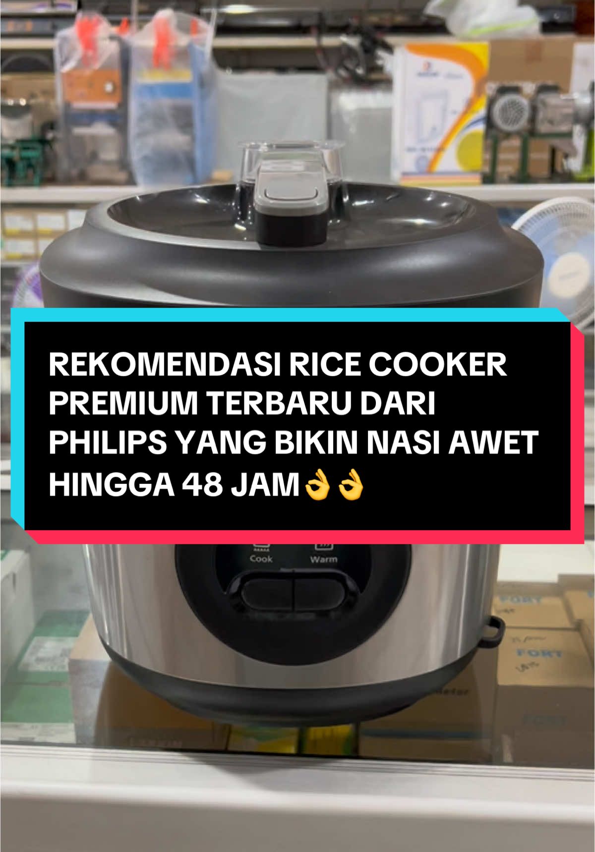 Rice cooker Philips terbaru yang baru rilis di tahun 2025 yang sudah dilengkapi teknologi terbaru yang bisa bikin nasi awet hingga 48 jam anti bau dan anti basi👍👍 #ricecooker #magiccom #ricecookerphilips #magiccomphilips #philips #fyp #rekomendasielektronikahay #ramadanekstraseru #philipshomeliving 