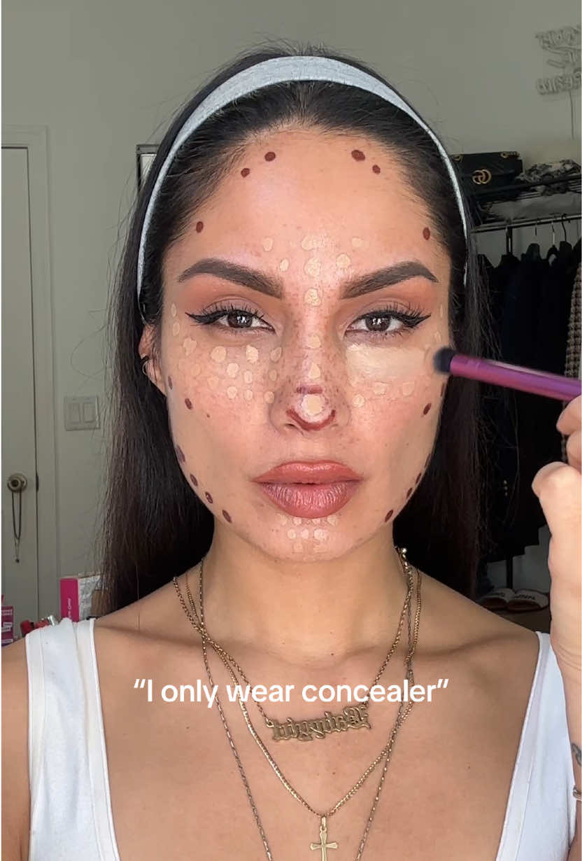 Concealer > Foundation 🫶🏼 #ionlywearconcealer #luminoussilk #hudablushfilter #armaniconcealer #concealervsfoundation #concealerhack #concealertutorial #concealer #onelayermakeup #contouring 