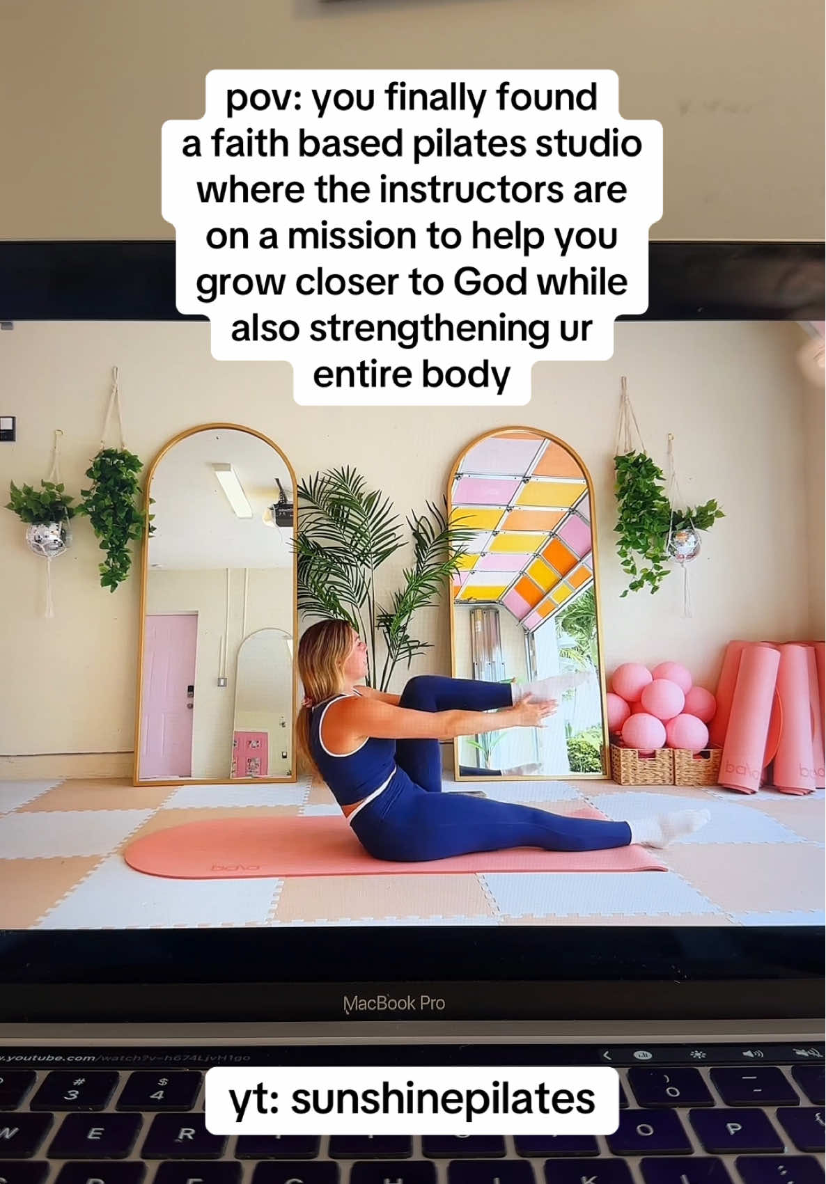 If you’re not local to our studio, we post new workouts on our you tube every Sunday - sunshinepilates 🫶🏼✝️ #faithandfitness #christianworkout #faithbased #pilates @Callie | Pilates Instructor 💗 