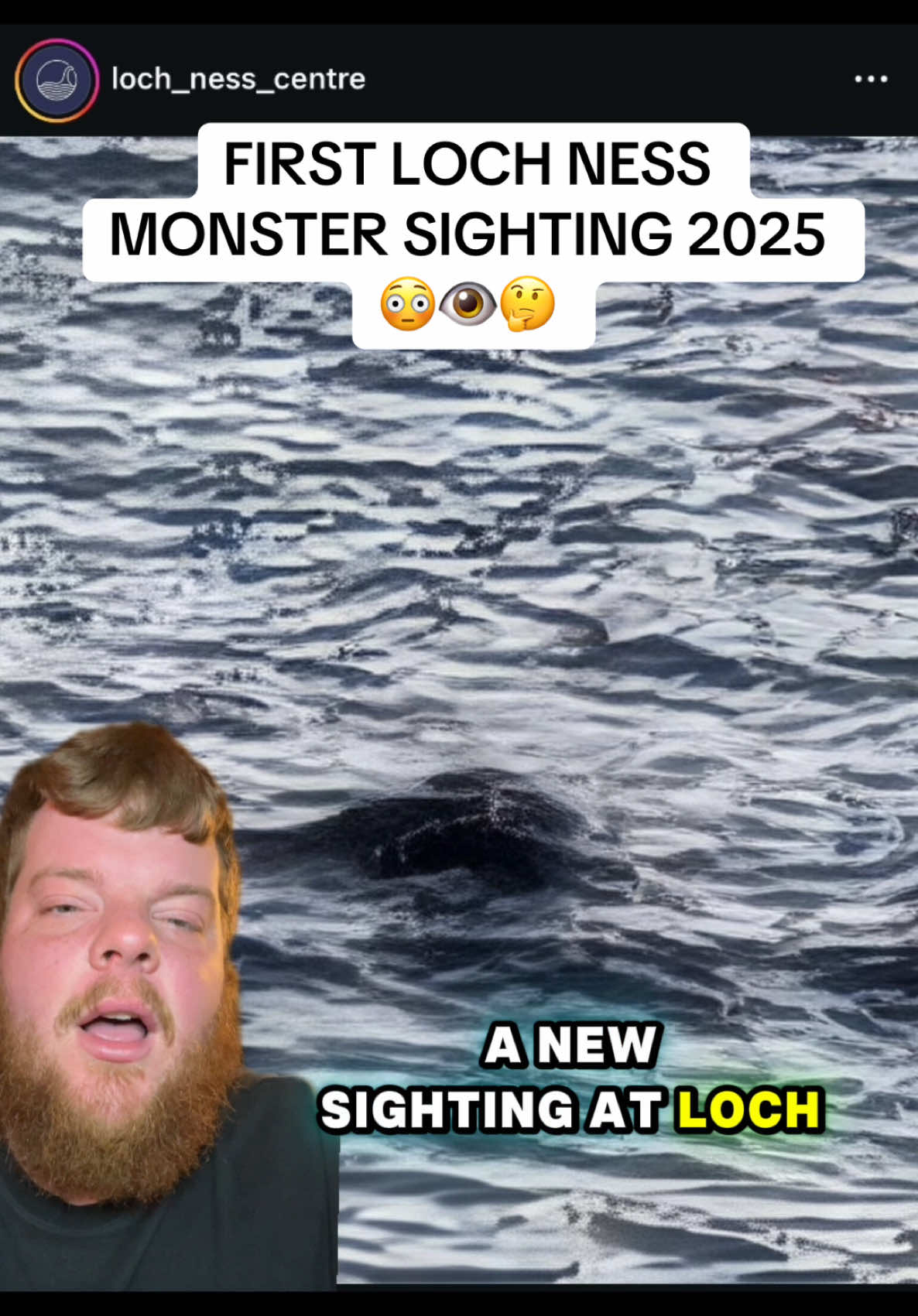 FIRST Loch Ness Monster sighting of 2025 #LochNessMonster #Nessie2025 #UnexplainedMysteries #CryptidSightings #WeirdFacts #ItsWeirdTime #ConspiracyTok 