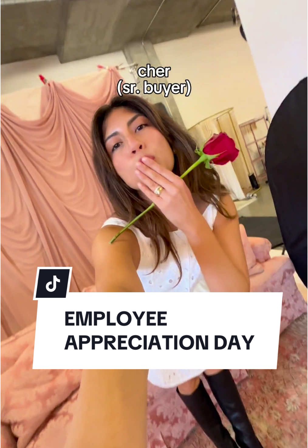 of course we had a whole photoshoot day to celebrate the women of Lulus 🩷💐✨ happy employee appreciation day! head to link in bio to see how we’re celebrating the amazing women who bring our brand to life every day 💕 🫶 #employeeappreciationday #womenshistorymonth #whm #passthephone #womensupportingwomen #womenempowerment🖤👑🖤 #girlsgirlsgirls #lulusdress #photoshoot #girlytiktok