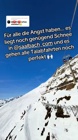 Antwort auf @Laura✞  Alle Pisten noch perfekt und nachmittags halt leichte Hügel und perfekter Slush ⛷️🙌🏻 #saalbach #hinterglemm #ski #homeoflässig 