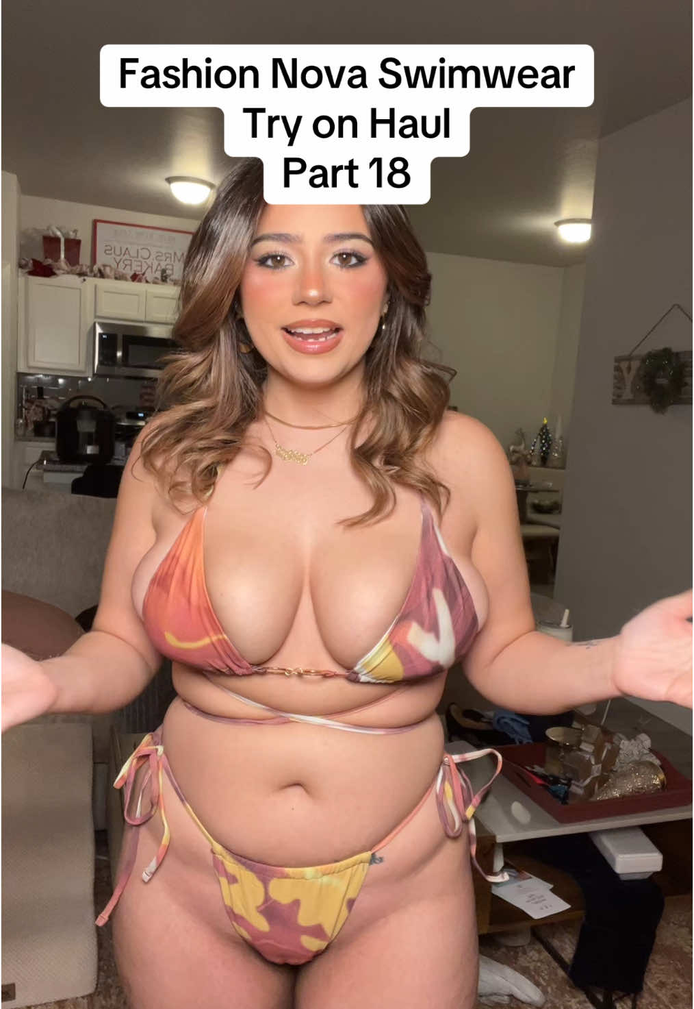 I should really rate my bikinis based on how much they threaten a wardrobe malfunction. 👀😂 #bikinihaul #swimweartryonhaul #fashionnova #fashionnovahaul #fashionnovaswim #beachvibes #springbreak #swimwearfashion #haultok #bikiniseason #expectationvsreality #wardrobemalfunction #bikinistruggles #tryingmybest #fashioncrisis #sendhelp 