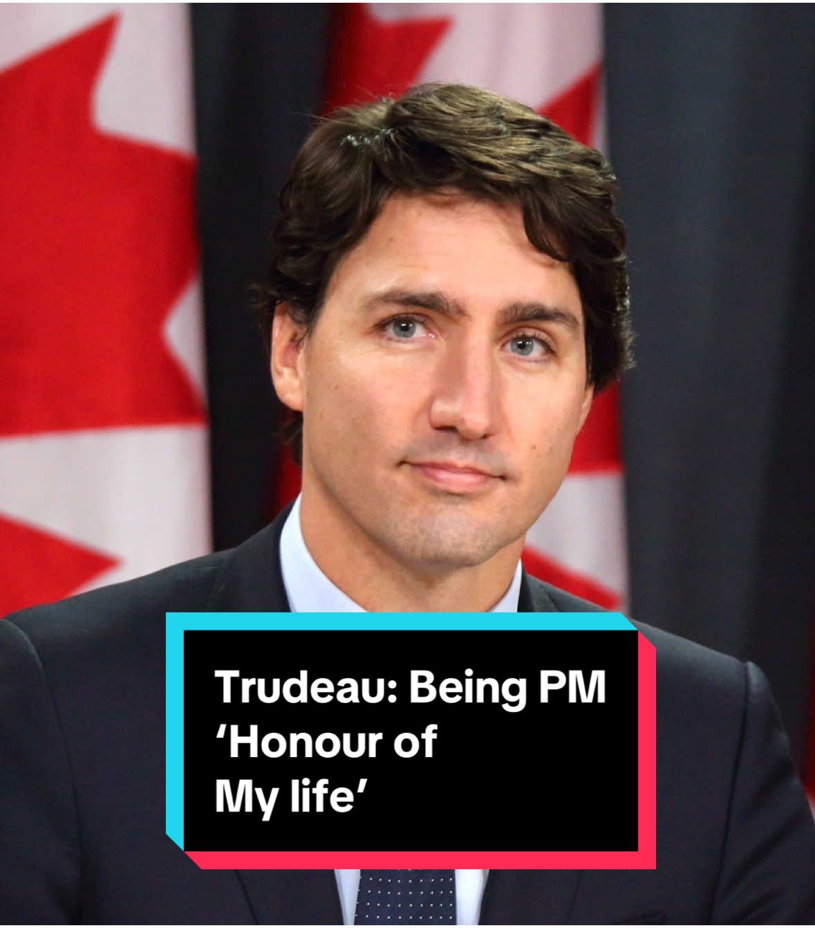 Canadian Prime Minister Justin Trudeau became emotional during a press conference and said serving Canadians has been the 