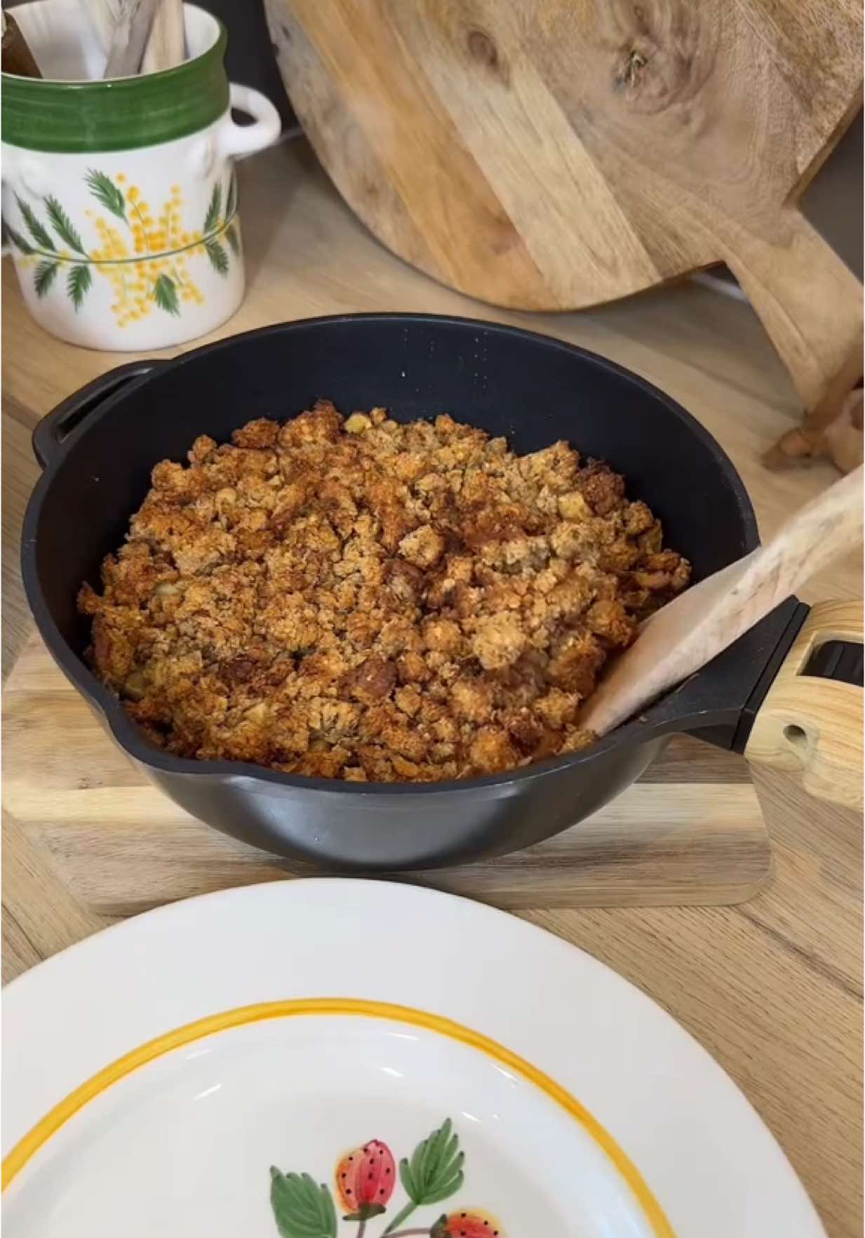 Recette de mon healthy crumble aux pommes ! Une pure merveille 😋 #recettefacile #recettehealthy #healthyrecipes 