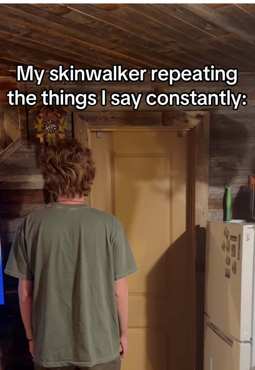 Skinwalkers are less of a problem if they’re just chill asl . . . . . . . . . #meme #comedy #fyp #eatinaburgerwithnohoneymustard #satire #skit #comedy #funny 