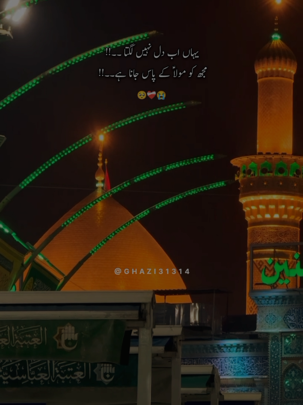 Mujy Moula ka Pass jana hai🥺❤Hussain.... Hussain.... 😭🫀 #moulabulalein  #moulakapassjanahai  #moulazawarbanade  #moulahussain❤ #yahussainعُ🙏🏻🚩🚩  #hussain🥺💔  #karbala_karbala  #trending  #goviralgo  #viralvideos  #100millionsviews 