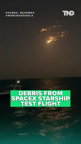 Debris from SpaceX's Starship could be seen raining down in Florida and the Caribbean Thursday after losing control and breaking apart. Read more by clicking the link in the bio. #spacex #elonmusk #starship #florida #bahamas #turksandcaicos #jamaica #news