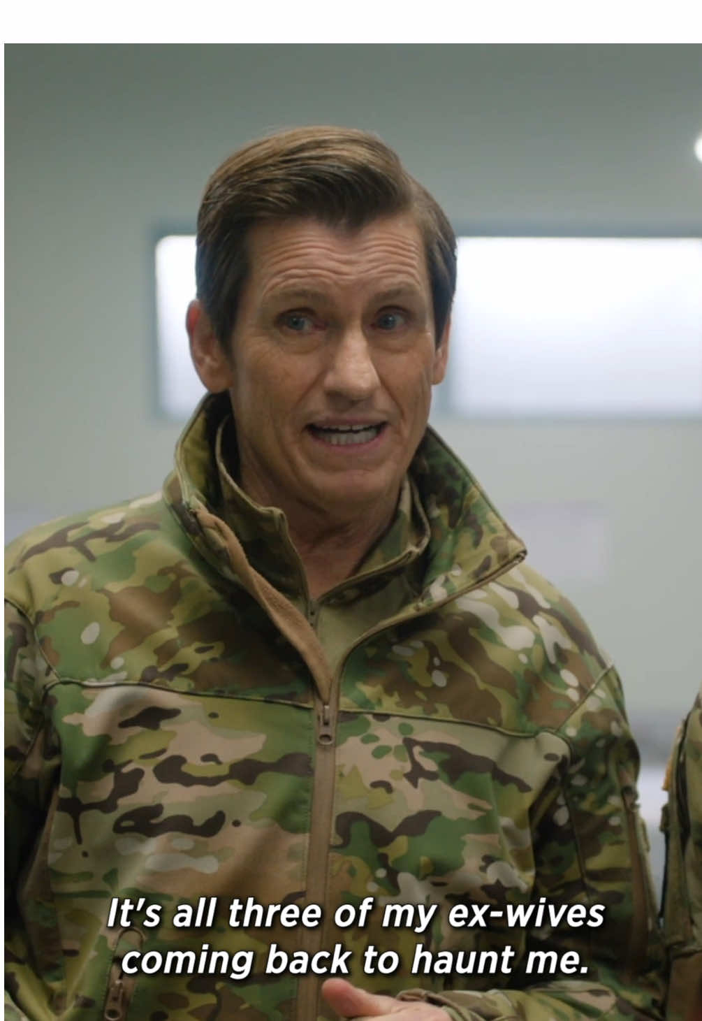a power outage is the least of the colonel's problems 😱 watch a new #goingdutchfox now on @hulu! #denisleary #dannypudi #exes #Relationship #miltok #army #military #soldier #whattowatch #FOX