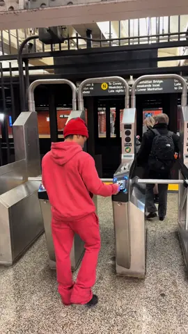 How to ride the train for free in New York City 🤣 #mondejour 