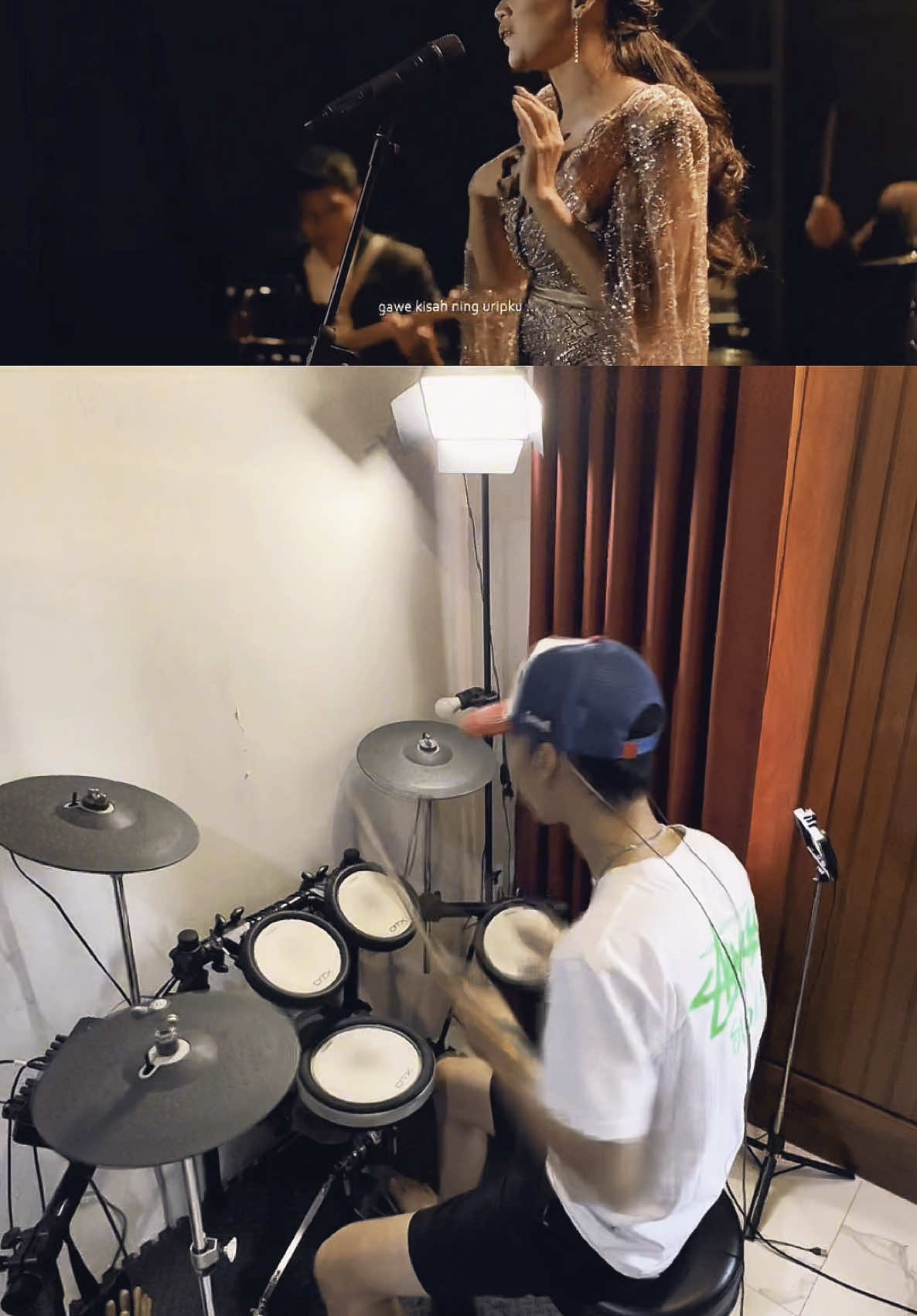 Mayan pedes dikit setengah .  Selamat saur kawula muda . suliyana - Sadar posisi #drum #cover #drumelektrik 