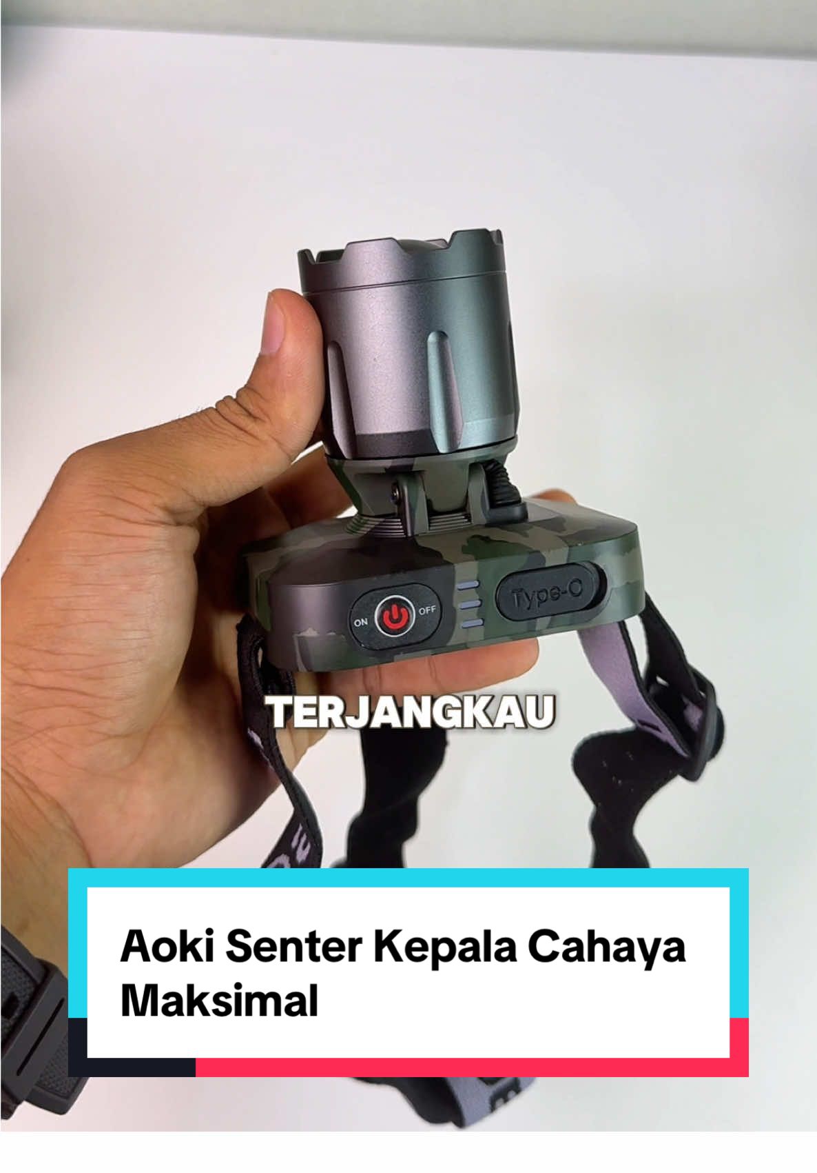 Aoki senter kepala cahaya maksimal 80 watt. #aokisenterkepala #senterkepala #senterkepalaaoki #senterkepalasuperterang 