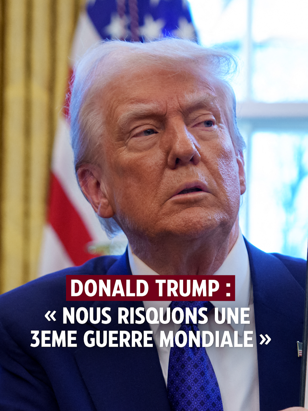 Donald Trump évoque un risque de 