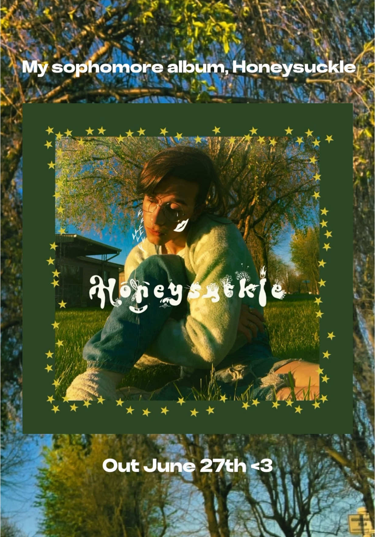 Since one honeysuckle wasn’t enough, my SOPHOMORE ALBUM “Honeysuckle” is out JUNE 27TH!!! 🌼🪲🥹 pixel art by mizarts on Twitter!!! #fyp #indiemusic #indieartist #indiepop #risingmusician #newmusic #newalbum 