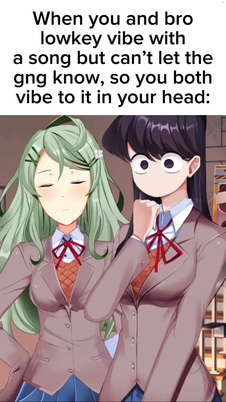 Hanami and Komi would be best buds I fear 😔 | #fyp #fy #ddlc #jokes #satire #hanami #komicantcommunicate #komi 