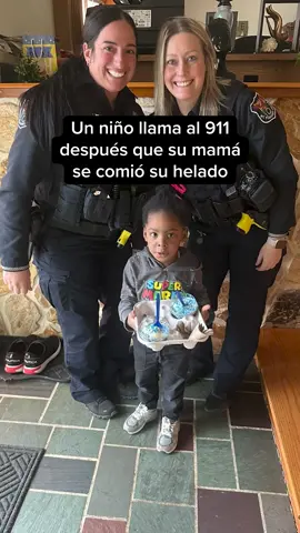 ICE CREAM PATROL: Un niño en Wisconsin llamó al 911 para pedir que arrestaran a su mamá después de que ella se comió su helado.  Escucha la adorable llamada. #911 #telemundolasvegas #helado #icecream  