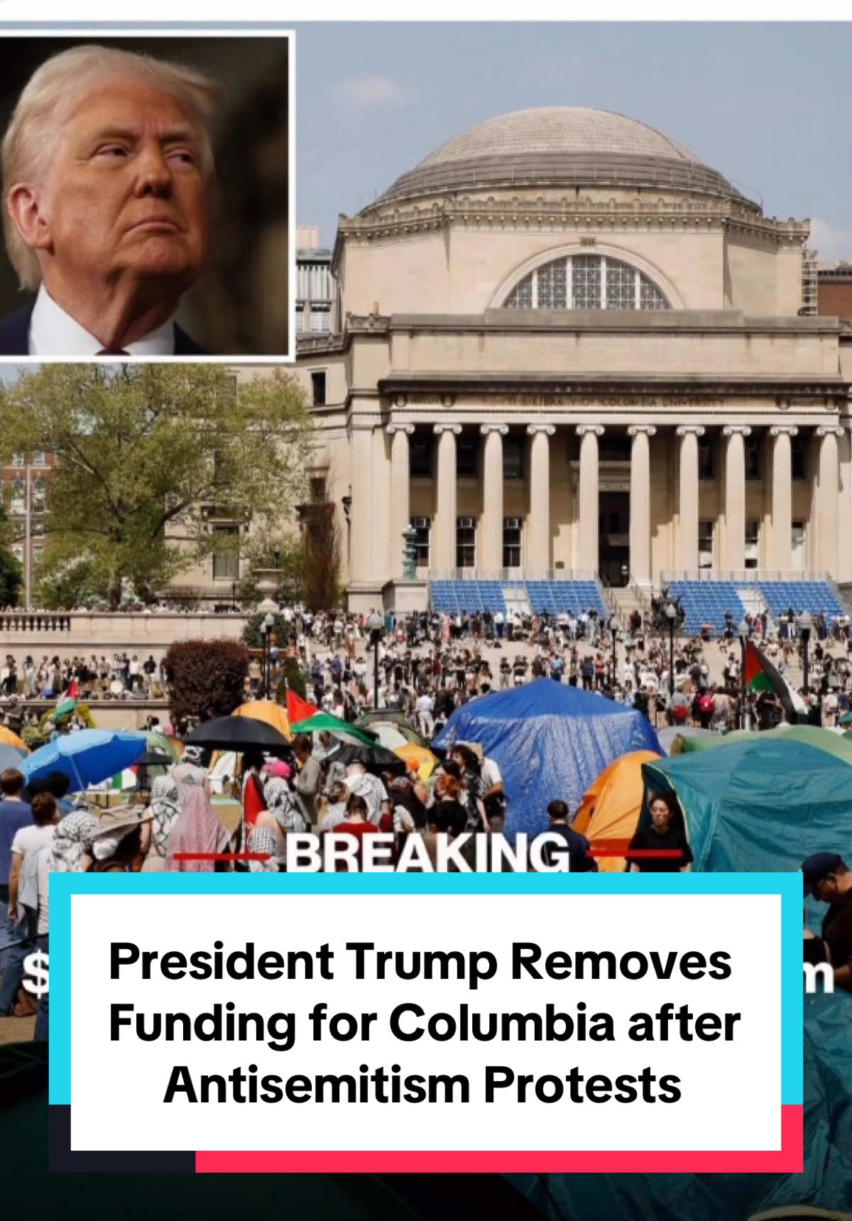 #presidenttrump #funding #columbiauniversity #protests #usa #news 