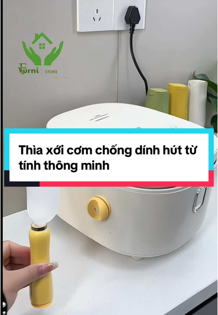 Thìa xới cơm chống dính hút từ tính thông minh #giadung #giadungthongminh #giadungtienich #thiaxoicom #thiaxoicomchongdinh 
