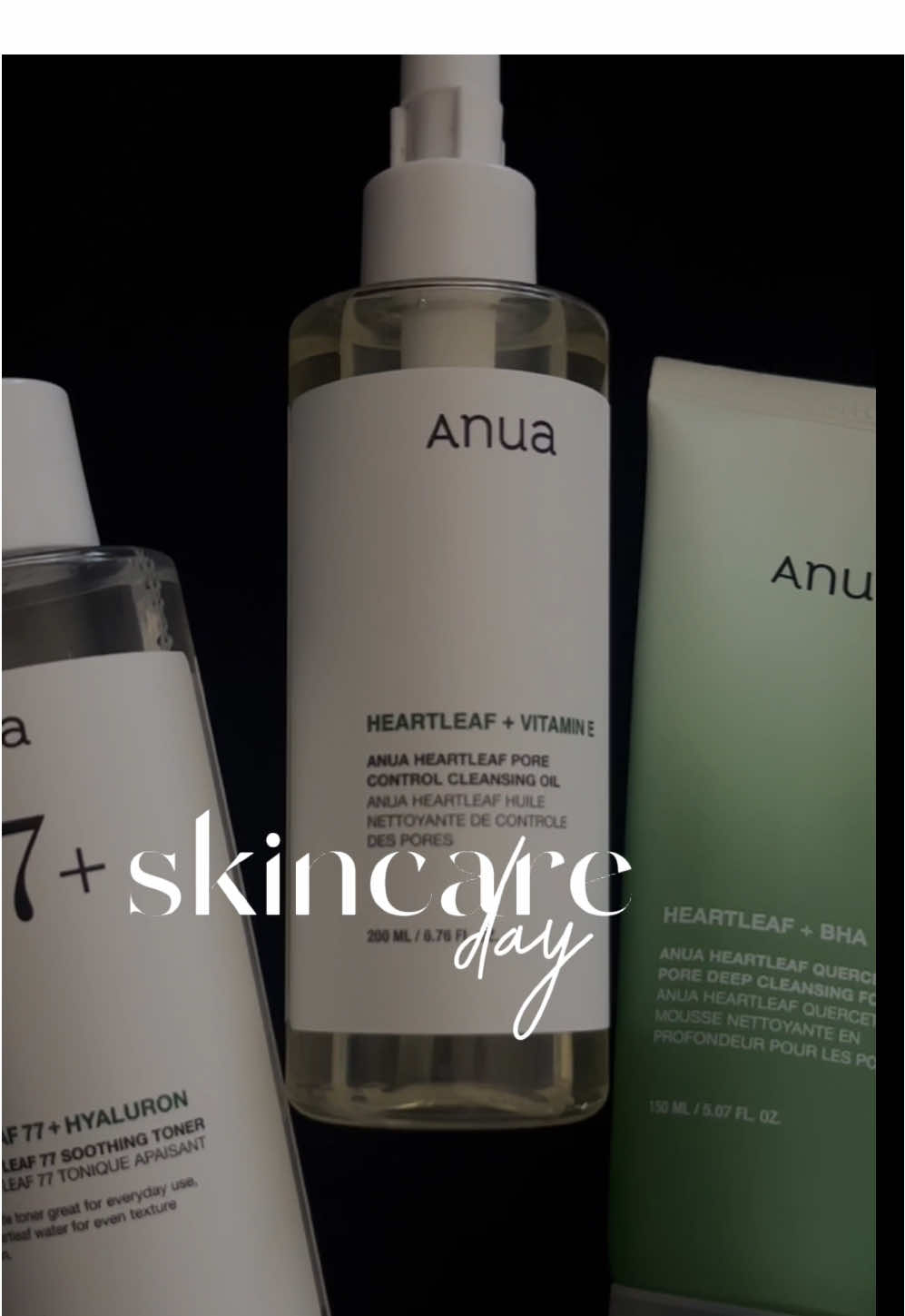 Skincare Day 🎀🧼🫧 This is my first time trying Anua skincare products & so far I am highly impressed!  #glassskin #glassskinproducts #anuaskincare #anua #anuacleansingoil #SelfCare #selfcareday #skin #skincare #skincaremusthaves #blackgirltok #blackgirlskincare 