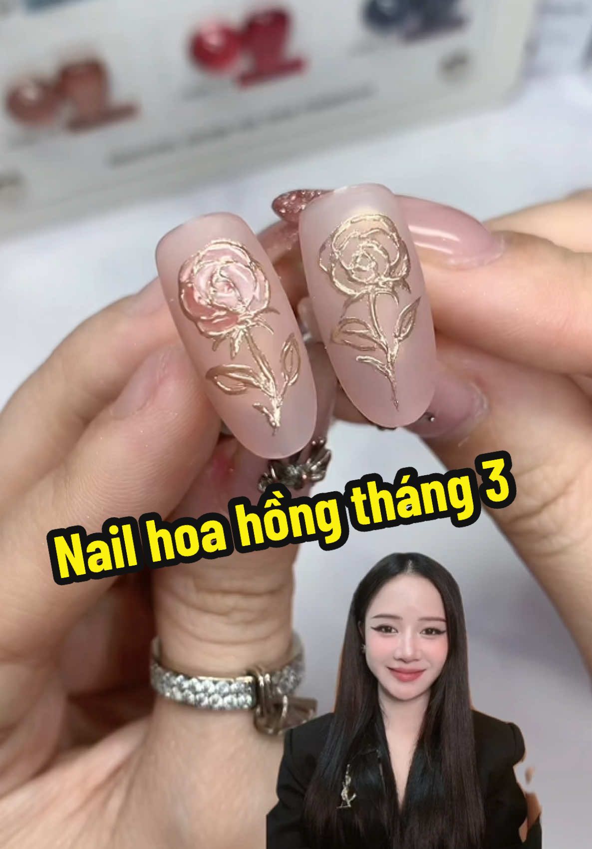 Nail cho tháng 3, chúc các chị ngày 8/3 vui vẻ ❤️ #nghithaonail #nghithao 