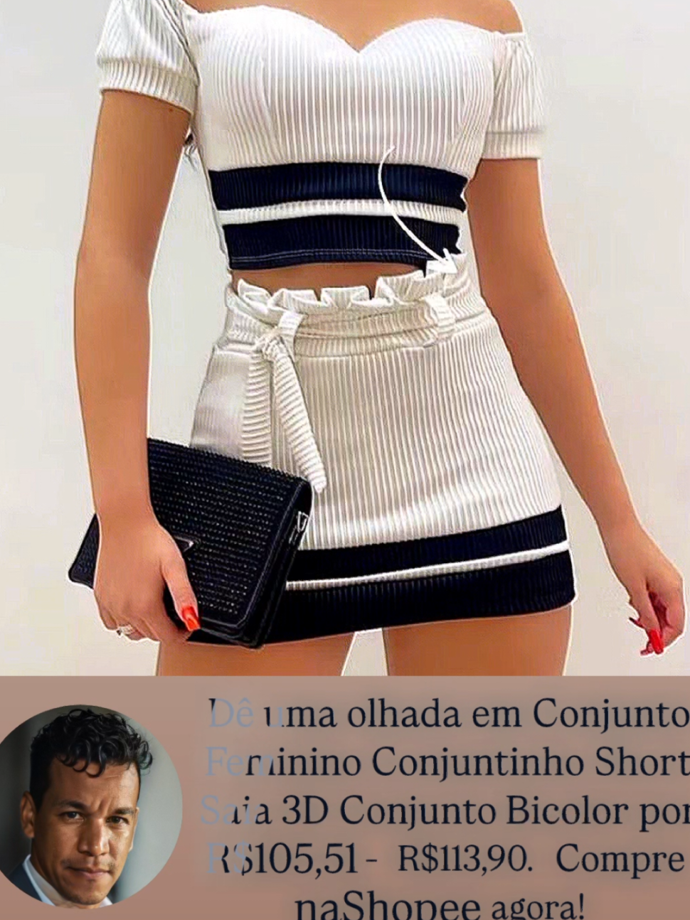 #ProdutosdoDante23  Dê uma olhada em Conjunto Feminino Conjuntinho Short Saia 3D Conjunto Bicolor por R$105,51 - R$113,90. Compre na Shopee agora! https://s.shopee.com.br/8AHnOulbi6