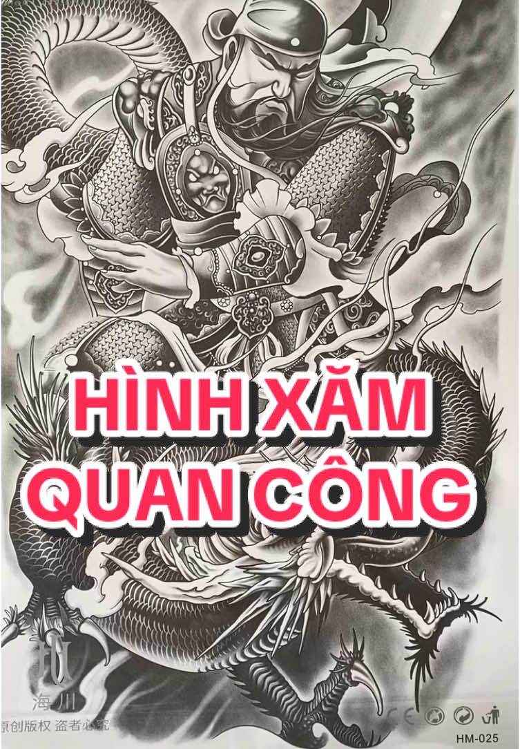 Hình xăm quan công nhắm mắt cho ae chơi mà ngại xăm hình nha#fyp #xuhuong #hinhxamtamthoi #hinhxam #quancongmomat #quancongtattoo 