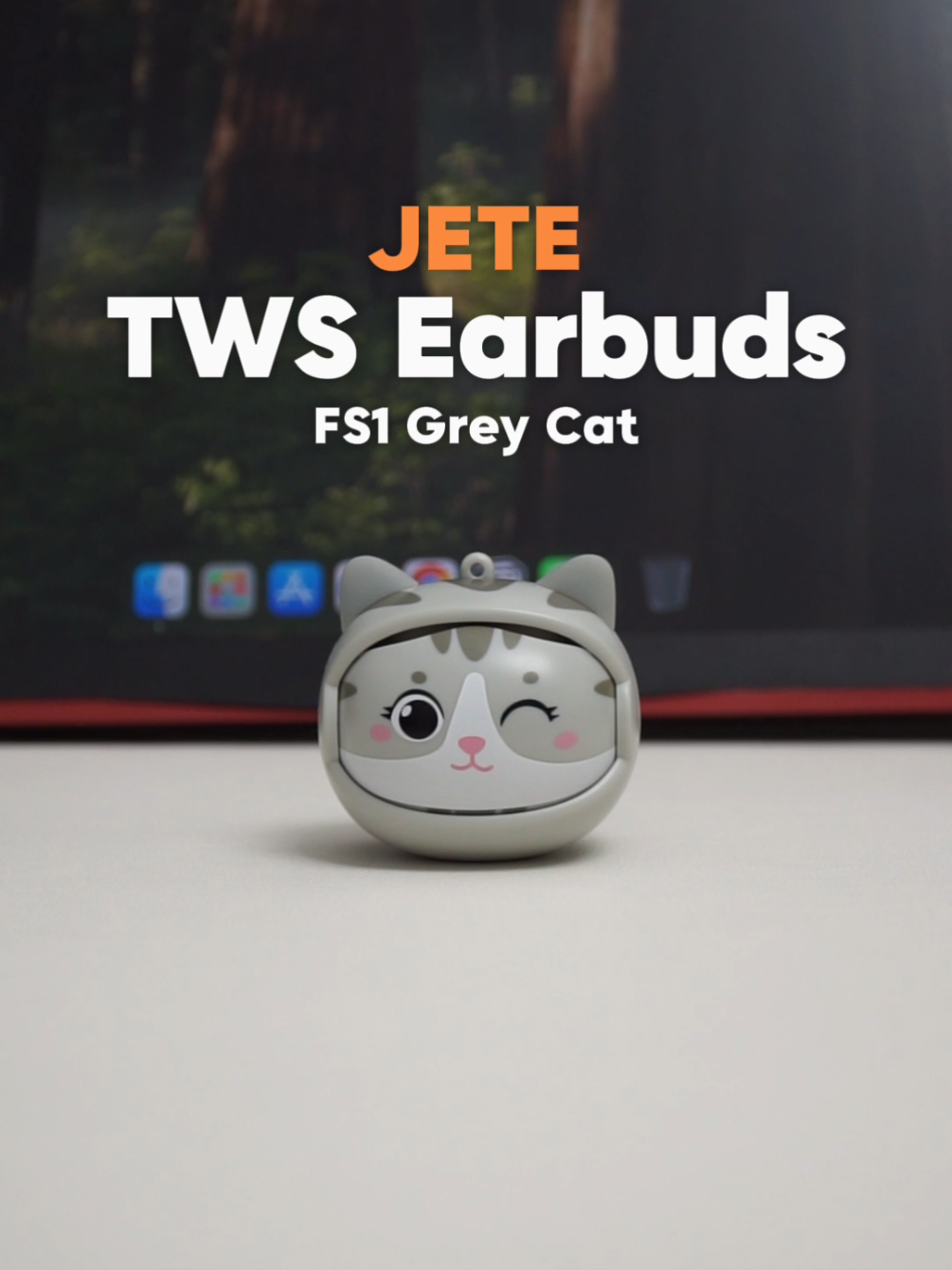 Unboxing @jeteindonesia TWS Earbuds FS1 Grey Cat #unboxing #review #tws #twsbluetooth #kucing 