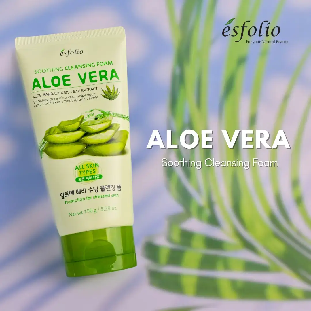 Hydration meets soothing care! Our Aloe Vera Soothing Gel is your ultimate go-to for calm, nourished, and revitalized skin.  #AloeVeraCleansingFoam #AloeVera #esfoliophilippines #koreanskincare #koreanbeautyproducts 