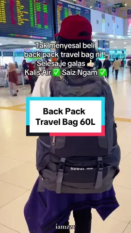 3H2M okay la berat2 pon selesa nak galas 👍🏻 #backpack #travelbag #bagtravel #backpackmurah 