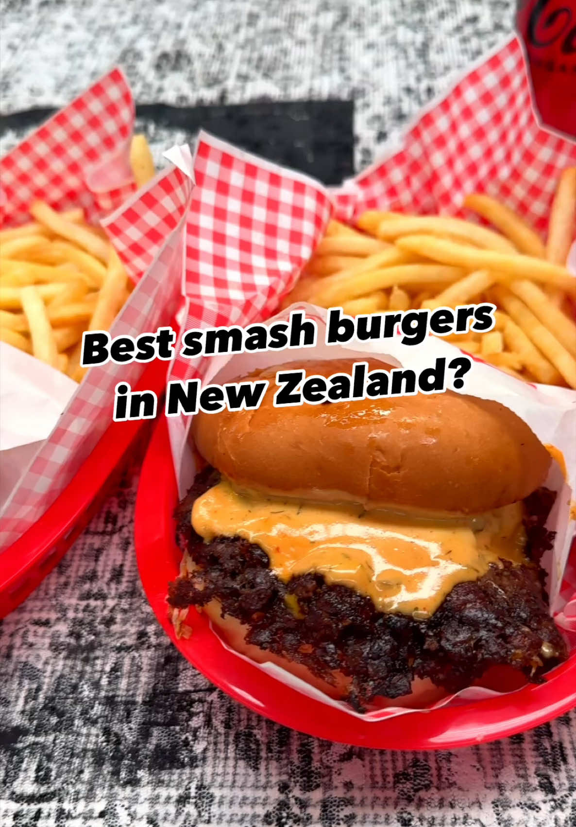 Drooling making this video 😅🤤🍔  This is Papa’s Smashies in Christchurch. They make two types of cheeseburger - single or double. The wait times can be long because this place is POPULAR and it’s only open Thurs & Fri. But we promise it’s worth it 👌🏼 #smashburgers #nzfoodie #christchurch #bestburger 