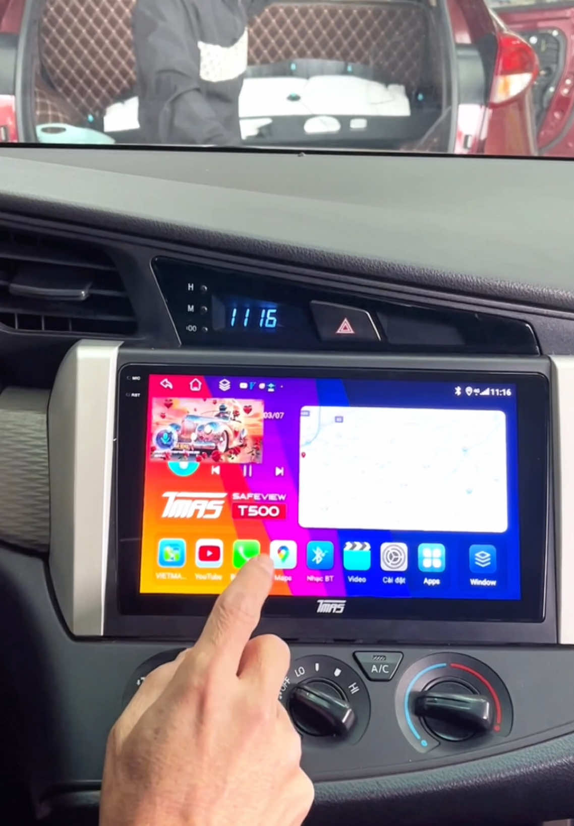 Màn hình quốc dân siêu mượt dành cho anh em thích giải trí #manhinhandroid #innova #toyotainnova #manhinhoto #laixeantoan #ManhinhtmasT500 #t500 