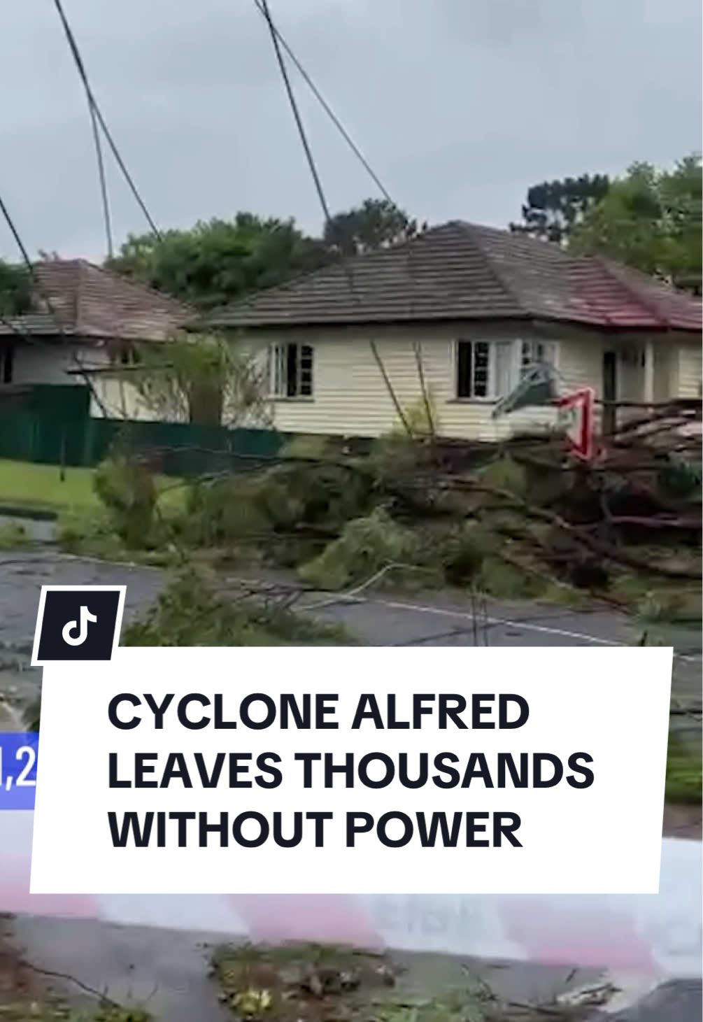 10 News First journalist Pippa Sheehan is in Upper Mount Gravatt, where a massive tree has fallen, bringing down power lines and causing outages after Cyclone Alfred lashed the Queensland coast overnight. Despite safety warnings, crowds have gathered at the scene, with some people ducking under authorities’ tape to take photos. Around 300,000 people remain without power across south-east Queensland, including 100,000 on the Gold Coast. Energex and Ergon crews are working to restore power, with extra teams brought in from North Queensland. However, authorities warn crews will be pulled from the roads if the weather worsens. Click the link in the bio for more.